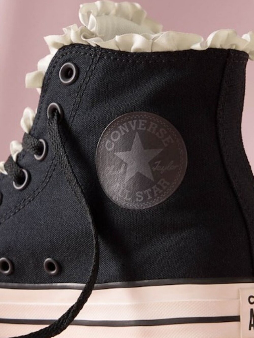 Converse Chuck Taylor All Star Frills High-Top Sneaker- Black - Picture 2 of 11